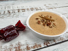 Gloria Dulce de Leche Candies with Pecans on a dessert plate, great for sharing.