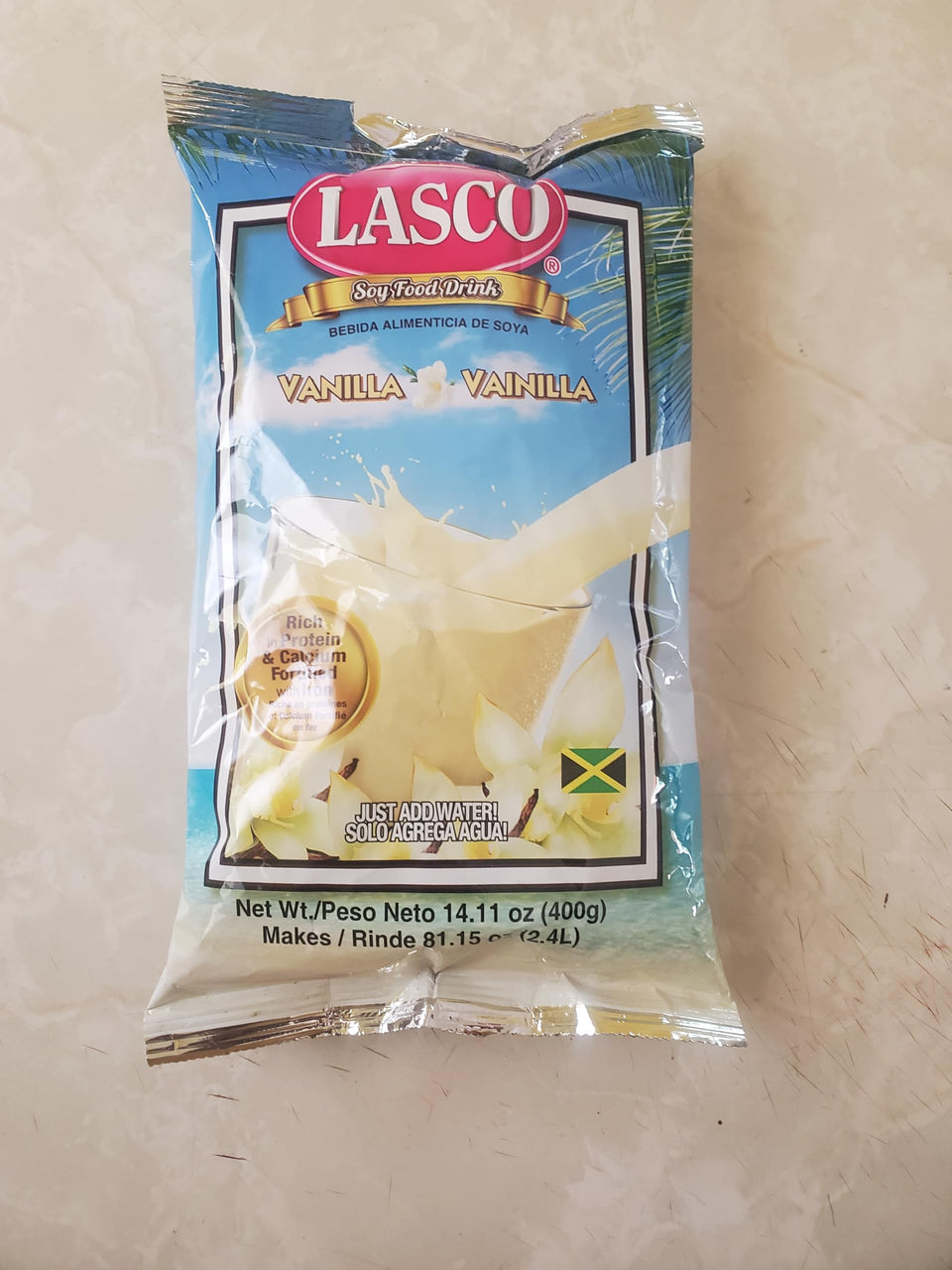 LASCO Soy Food Drink Vanilla pack, convenient protein-rich breakfast option