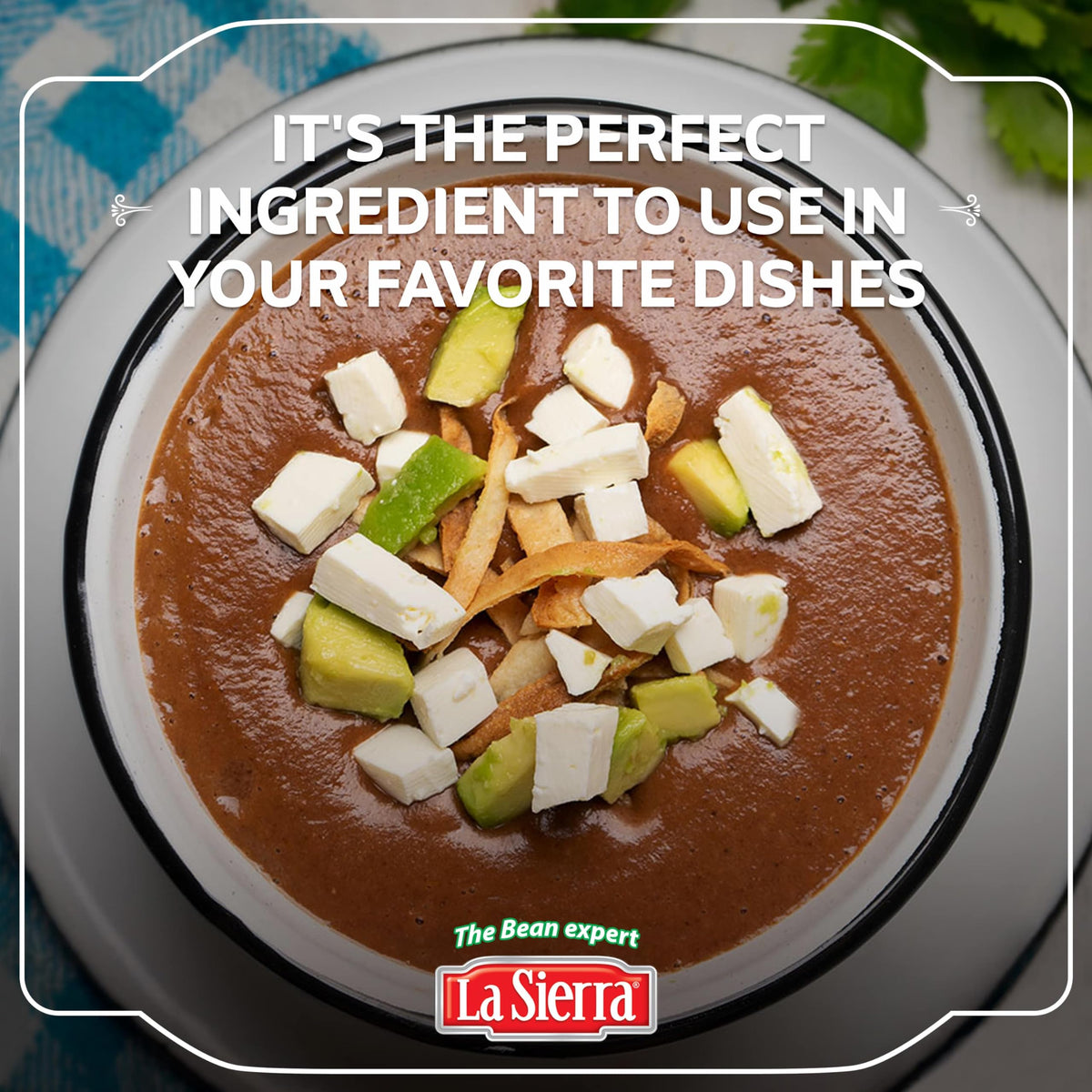 La Sierra refried beans versatile uses for dips and tacos