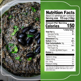 La Sierra refried black beans creamy texture in serving bowl