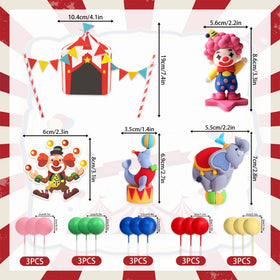 Last Hoe Down circus cake topper elephant adds playful party decor.