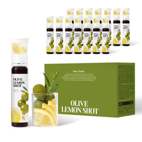LATIB Olive Lemon Shot bottle promotes antioxidant daily wellness.