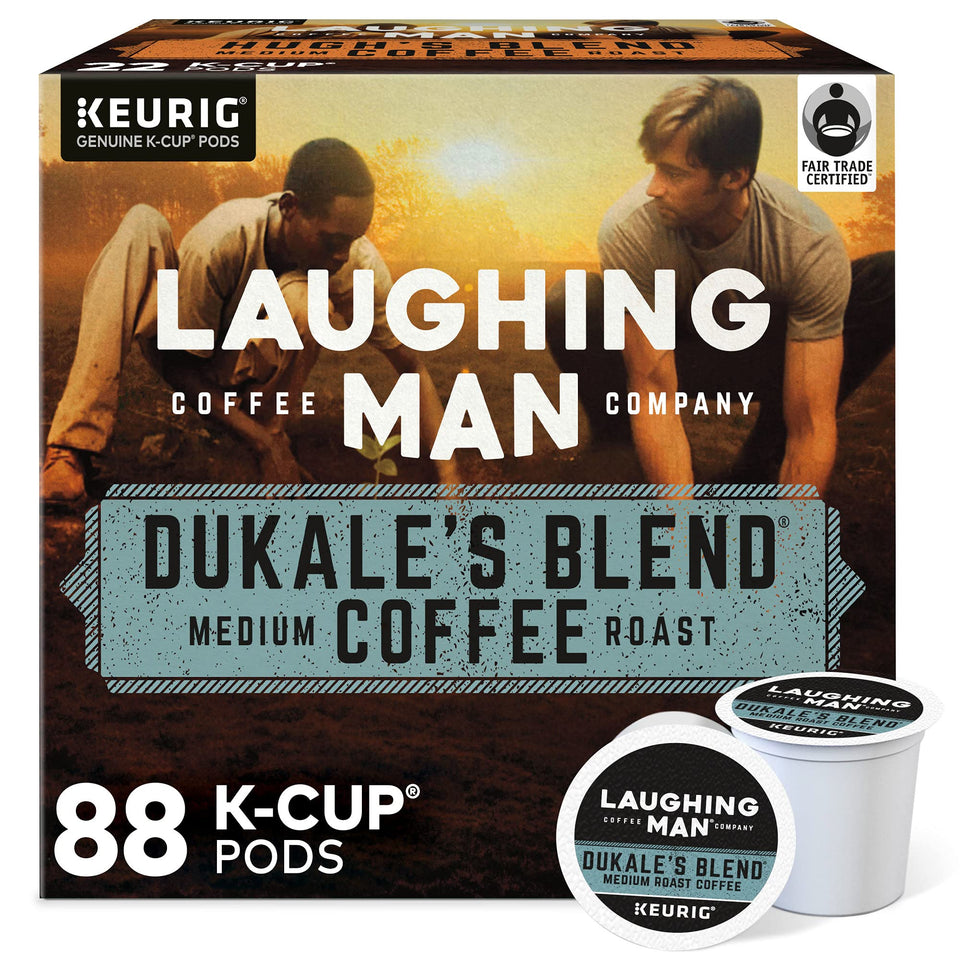Laughing Man Dukale's Blend K-Cup pod for quick, consistent single-serve coffee.