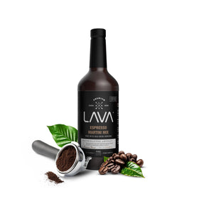LAVA Espresso Martini Mix pour shot, quick cocktail prep.
