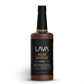 LAVA Premium Mocha bottle pour for a rich coffee flavor.