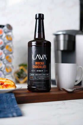 LAVA Mocha drizzle over ice cream creates luxurious taste.