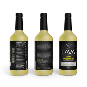 LAVA Premium Skinny Margarita Mix ingredients closeup for authentic flavor notes