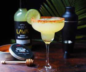 LAVA Premium Skinny Margarita Mix key-lime-juice profile highlight for bright citrus