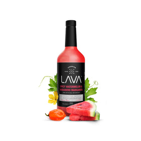 Detail shot of the LAVA label highlighting no artificial flavors
