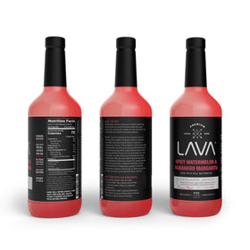 Close-up of real watermelon puree from LAVA mix