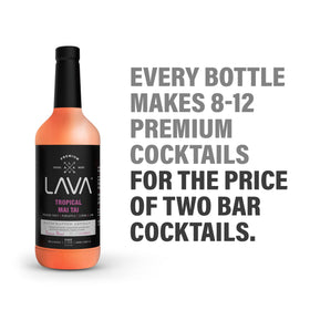LAVA Mai Tai Mix ingredients close-up showcasing passion fruit and pineapple for tropical flavor