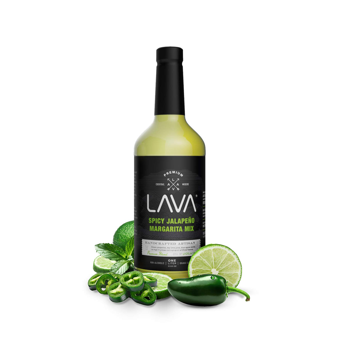 LAVA raw blue agave nectar bottle emphasizes natural sweetness.