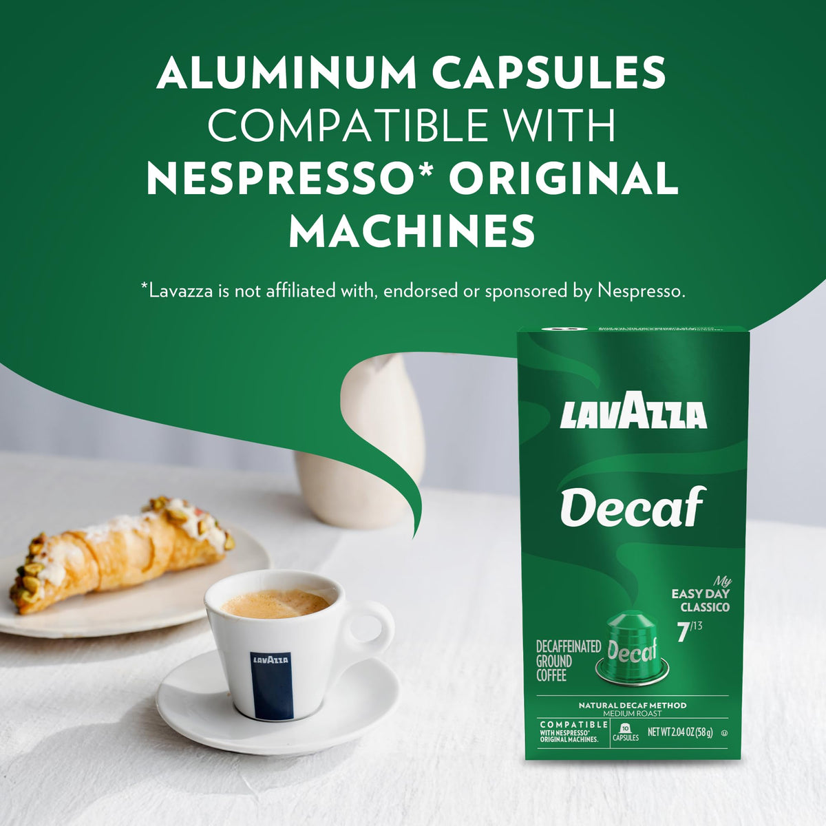 Lavazza Arabica Robusta blend capsules ideal for versatile home espresso.
