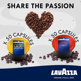 Lavazza Blue Gold Selection capsules, 50-pack, balanced flavor