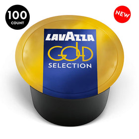 Espresso pour from Lavazza Blue Gold Selection delivers a rich crema.