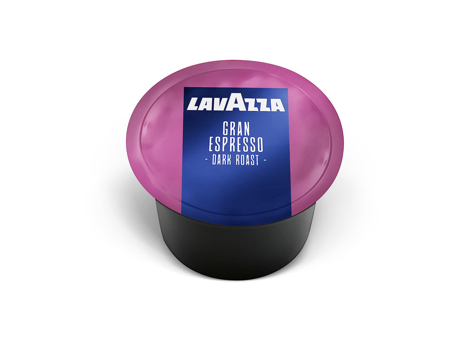 Lavazza Blue Gran Espresso capsules pack for quick, single-serve espresso.