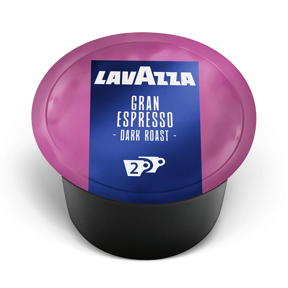 Lavazza Blue Gran Espresso capsules for double shot preparation.