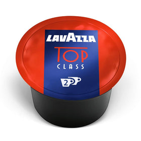 Lavazza Blue Top Class Double Shot capsules pack shot showing 100-capsule box and branding