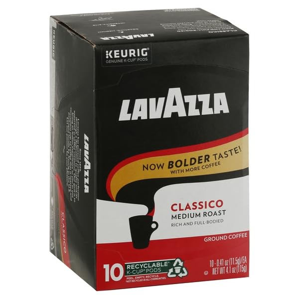Lavazza Classico K-Cup for Keurig brewer delivers quick, flavorful mornings with dried fruit notes.