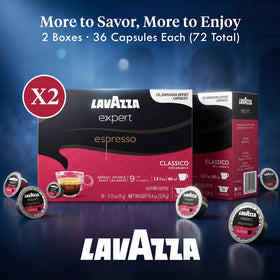 Lavazza Classy Mini compatible pod close-up for quick morning brews.