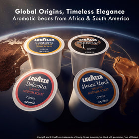 Lavazza Costiera Gran Aroma K-Cup pod for bright, aromatic brews.