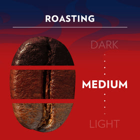 Lavazza Crema e Gusto Arabica and Robusta blend delivering balanced espresso notes.