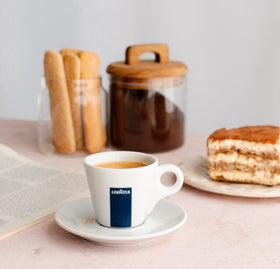 Lavazza Crema e Gusto espresso shot ready to brew
