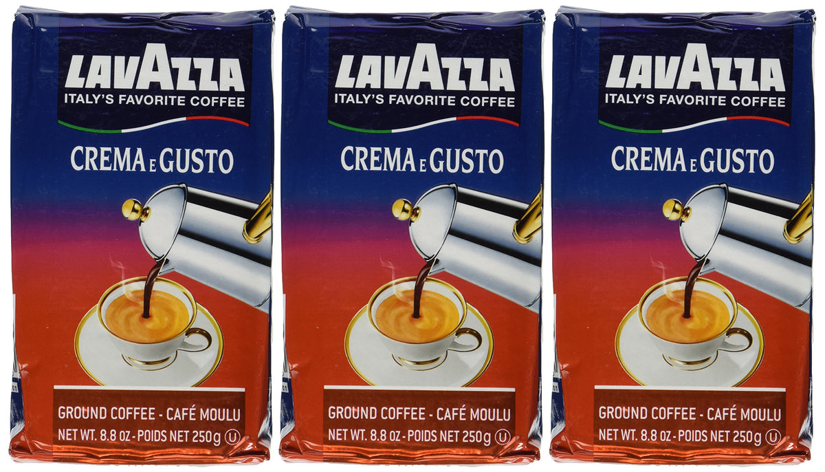 Lavazza Crema e Gusto bricks pack with bold, full-bodied flavor for drip or French press