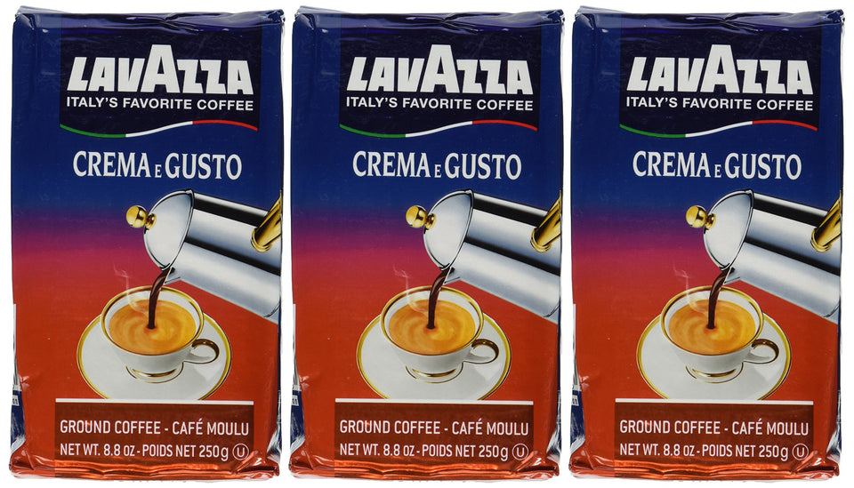 Lavazza Crema e Gusto bricks pack with bold, full-bodied flavor for drip or French press