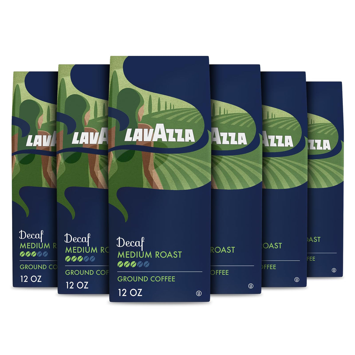 Lavazza decaf ground coffee 12oz bag for balanced drip brewing