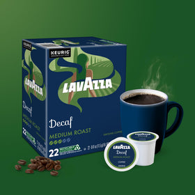 Lavazza Decaf morning routine with a ready-to-brew cup