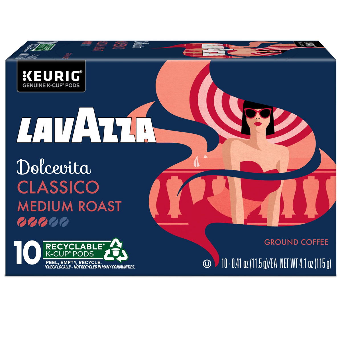 Front of Dolcevita Classico box highlighting branding and features.