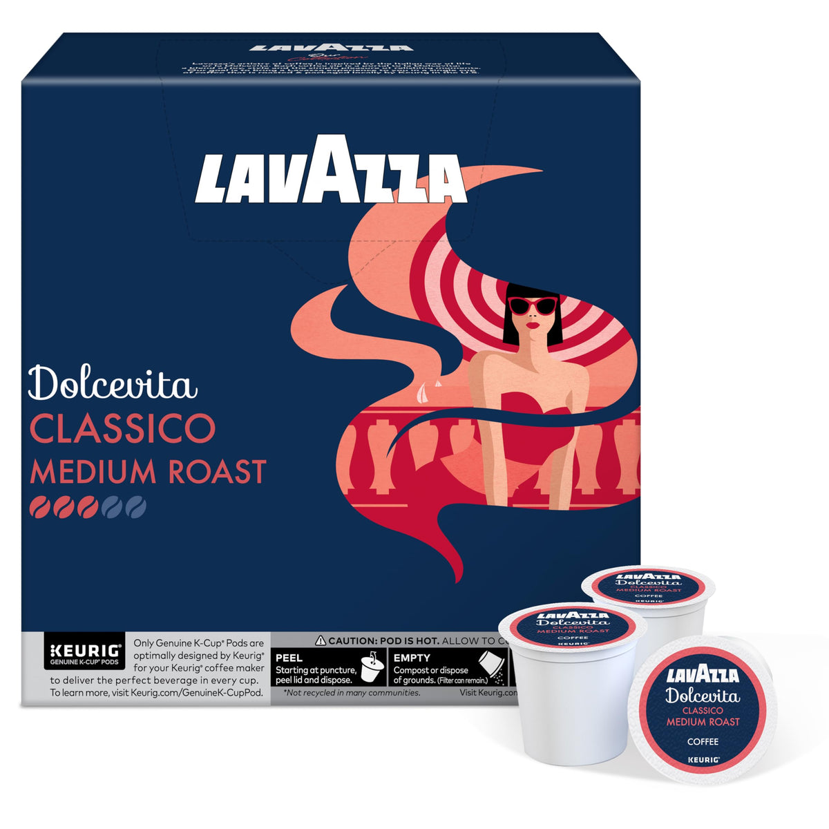 Italian Lavazza coffee pods for Dolcevita Classico at home