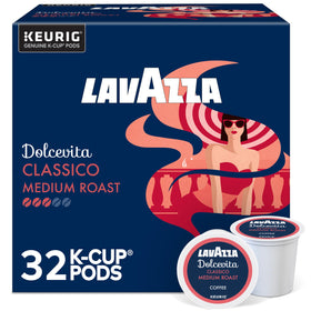 Lavazza Dolcevita Classico k-cups for Keurig in a 32-count box