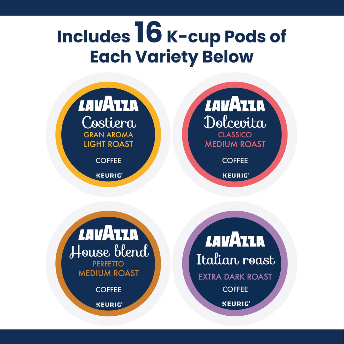 Lavazza Dolcevita K-Cup pod delivers balanced medium roast for daily enjoyment.