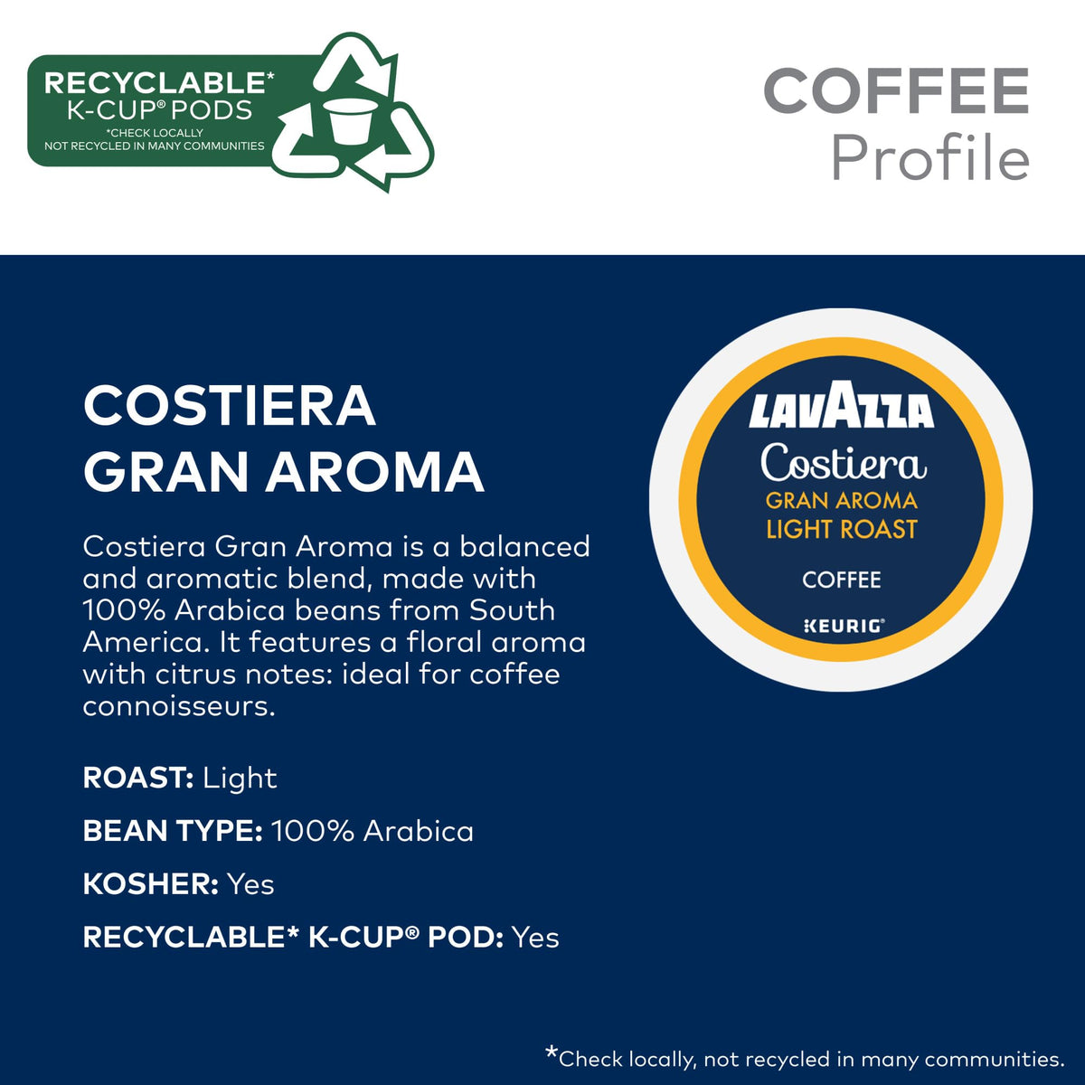 Lavazza Dolcevita medium roast cup with nutty notes and rich aroma.
