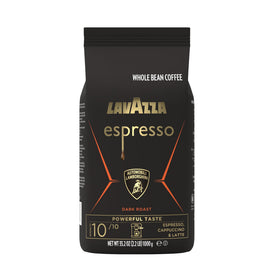 Lavazza Espresso for Automobili Lamborghini bag shows bold aroma for home espresso rituals.