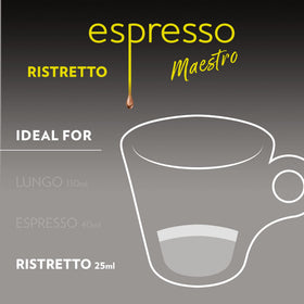 Lavazza Espresso Maestro Ristretto compatible with Nespresso Original machines.
