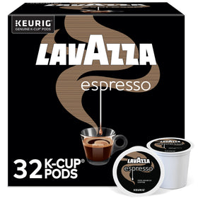 Lavazza Espresso pods in a box for everyday espresso at home.