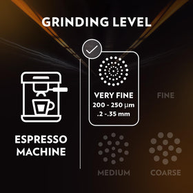 Lavazza espresso shot pouring image hints at quick, bold extraction.