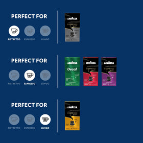 Lavazza Intenso capsules deliver bold aroma for a strong shot