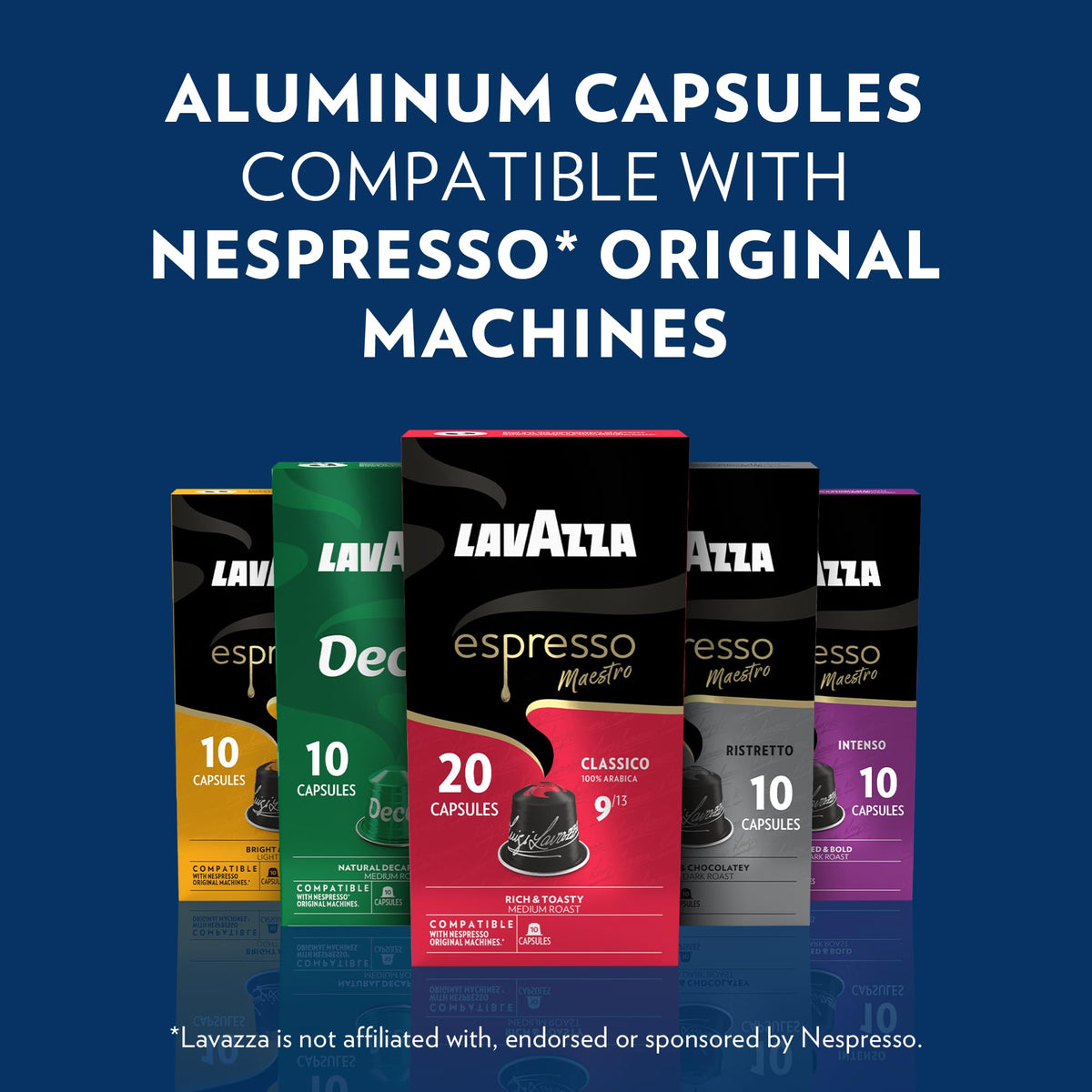 Lavazza Ristretto capsules offer intense, syrupy brew with chocolate notes