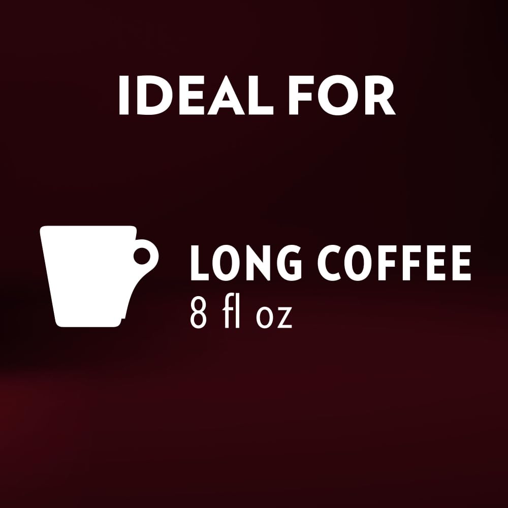 Packaging and 8 oz drip coffee setup with Lavazza Classico capsules.