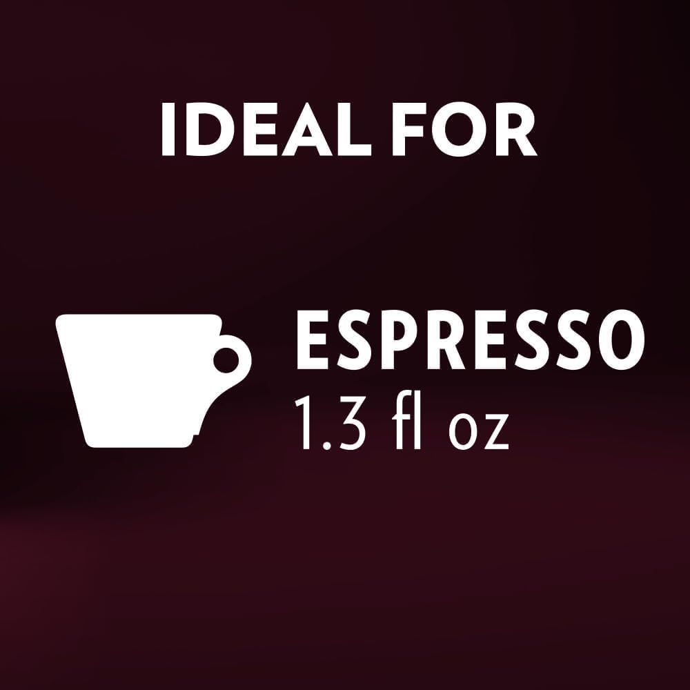 Lavazza Expert Espresso Aroma Top capsules aligned in a row for display.