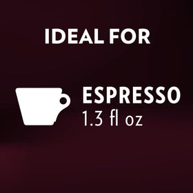 Lavazza Expert Espresso Aroma Top capsules aligned in a row for display.