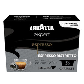 Home brewing moment with Lavazza Expert Espresso Ristretto in a mug