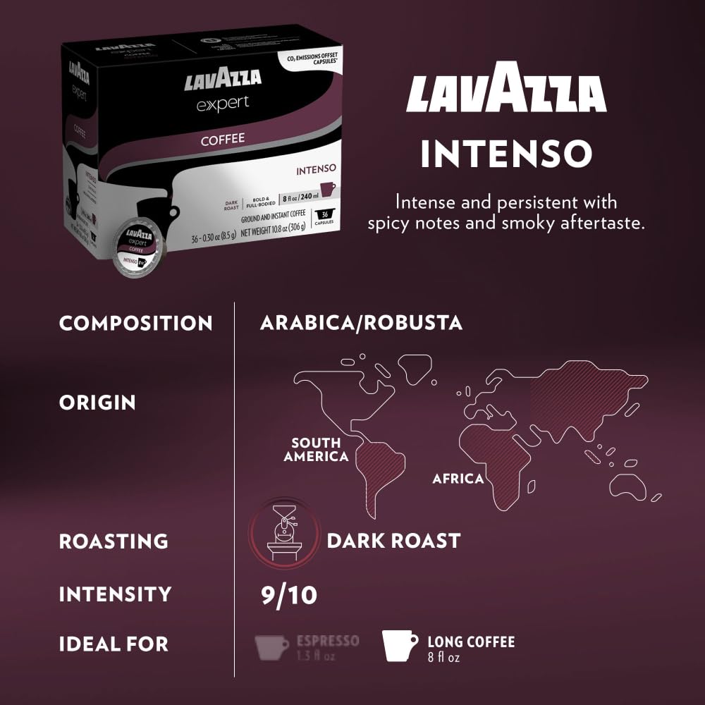Lavazza Expert Variety Pack aromas reflect chocolate, florals, and fruity hints.