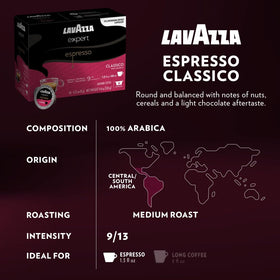 Lavazza Expert Variety Pack medium roast capsules balance aroma and body.