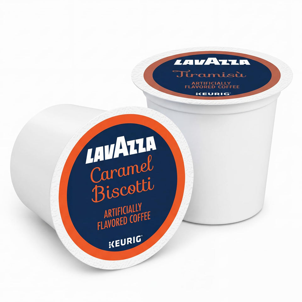 Lavazza Tiramisù K-Cup pod for Keurig, ideal for dessert-inspired lattes