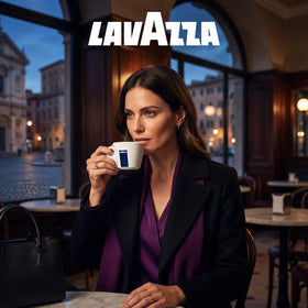 Lavazza Gift holiday-ready image suggests festive gifting options.